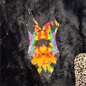 Hand dyed body suit